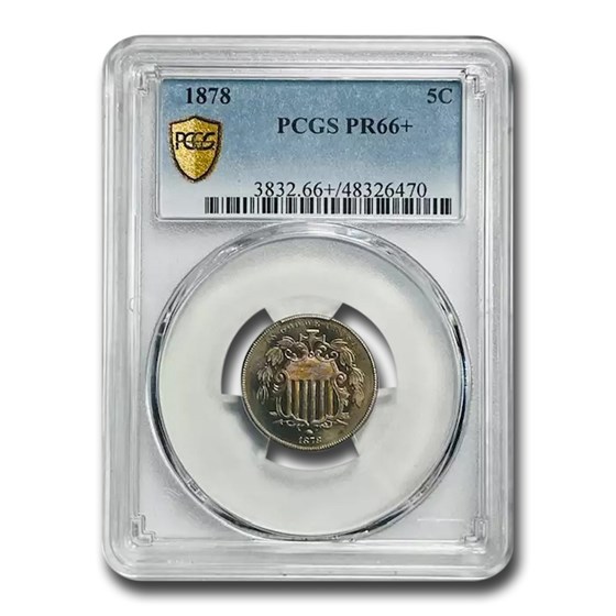 1878 Shield Nickel PR-66+ PCGS 1878 Shield Nickel PR-66+ PCGS