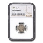 1878 Three Cent Nickel PF-67 Cameo NGC