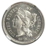 1878 Three Cent Nickel PF-67 Cameo NGC