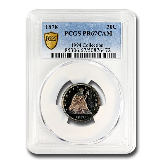 1878 Twenty Cent Piece PR-67 Cameo PCGS