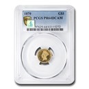 1879 $1 Indian Head Gold PR-64 DCAM PCGS