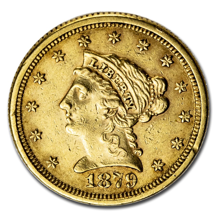 1879 $2.50 Liberty Gold Quarter Eagle AU