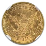1879 $2.50 Liberty Gold Quarter Eagle MS-64 NGC