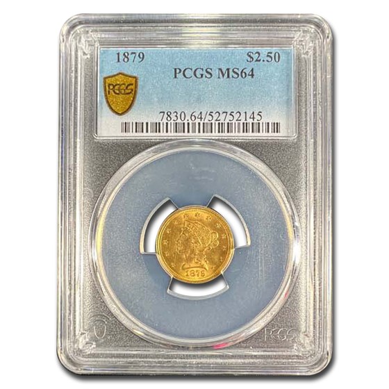 1879 $2.50 Liberty Gold Quarter Eagle MS-64 PCGS 1879 $2.50 Liberty Gold Quarter Eagle MS-64 PCGS