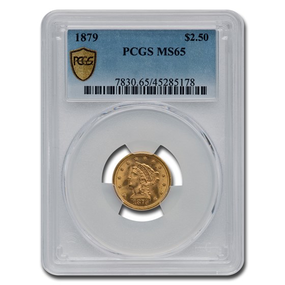 1879 $2.50 Liberty Gold Quarter Eagle MS-65 PCGS 1879 $2.50 Liberty Gold Quarter Eagle MS-65 PCGS