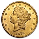 1879 $20 Liberty Gold Double Eagle AU