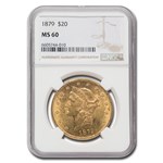 1879 $20 Liberty Gold Double Eagle MS-60 NGC
