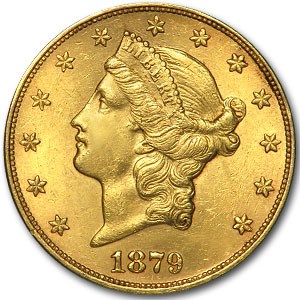 1879 $20 Liberty Gold Double Eagle MS-62 Details (Hairlines) 1879 $20 Liberty Gold Double Eagle MS-62 Details (Hairlines)