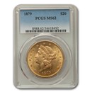 1879 $20 Liberty Gold Double Eagle MS-62 PCGS