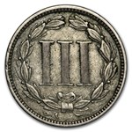 1879 3 Cent Nickel XF