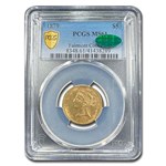 1879 $5 Liberty Gold Half Eagle MS-61 PCGS CAC