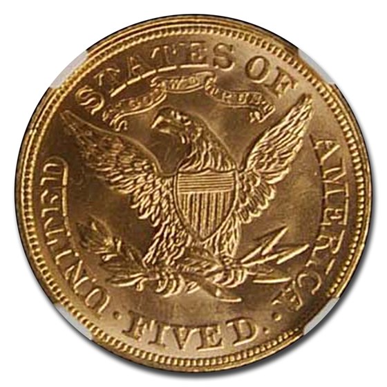 1879 $5 Liberty Gold Half Eagle MS-64 NGC CAC 1879 $5 Liberty Gold Half Eagle MS-64 NGC CAC
