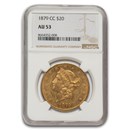 1879-CC $20 Liberty Gold Double Eagle AU-53 NGC