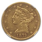 1879-CC $5 Liberty Gold Half Eagle AU-53 NGC