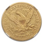 1879-CC $5 Liberty Gold Half Eagle AU-53 NGC