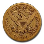 1879-CC $5 Liberty Gold Half Eagle Fine-12 PCGS