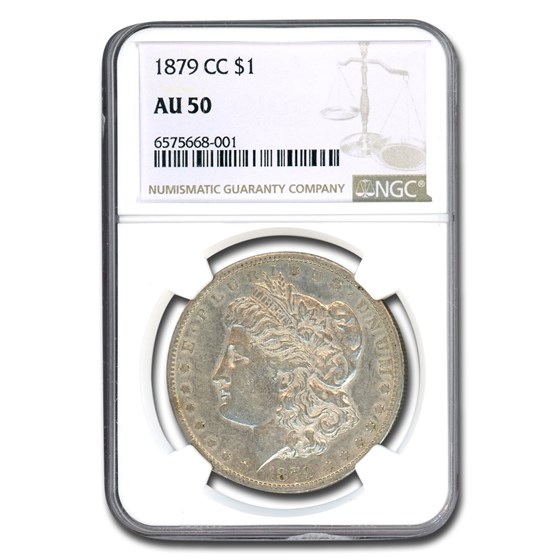 1879-CC Morgan Dollar AU-50 NGC 1879-CC Morgan Dollar AU-50 NGC