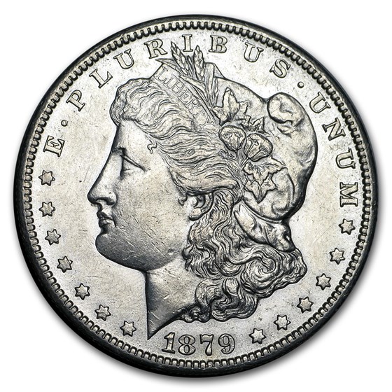 1879-CC Morgan Dollar Capped CC AU 1879-CC Morgan Dollar Capped CC AU