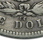 1879-CC Morgan Dollar Capped CC Fine