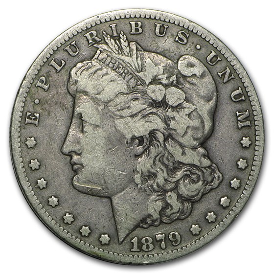 1879-CC Morgan Dollar Capped CC Fine 1879-CC Morgan Dollar Capped CC Fine