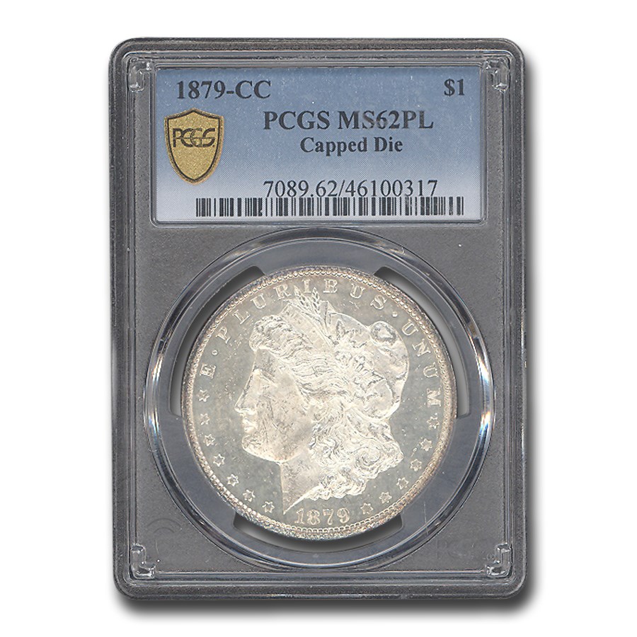 1879-CC Morgan Dollar Capped Die MS-62 PCGS (PL)