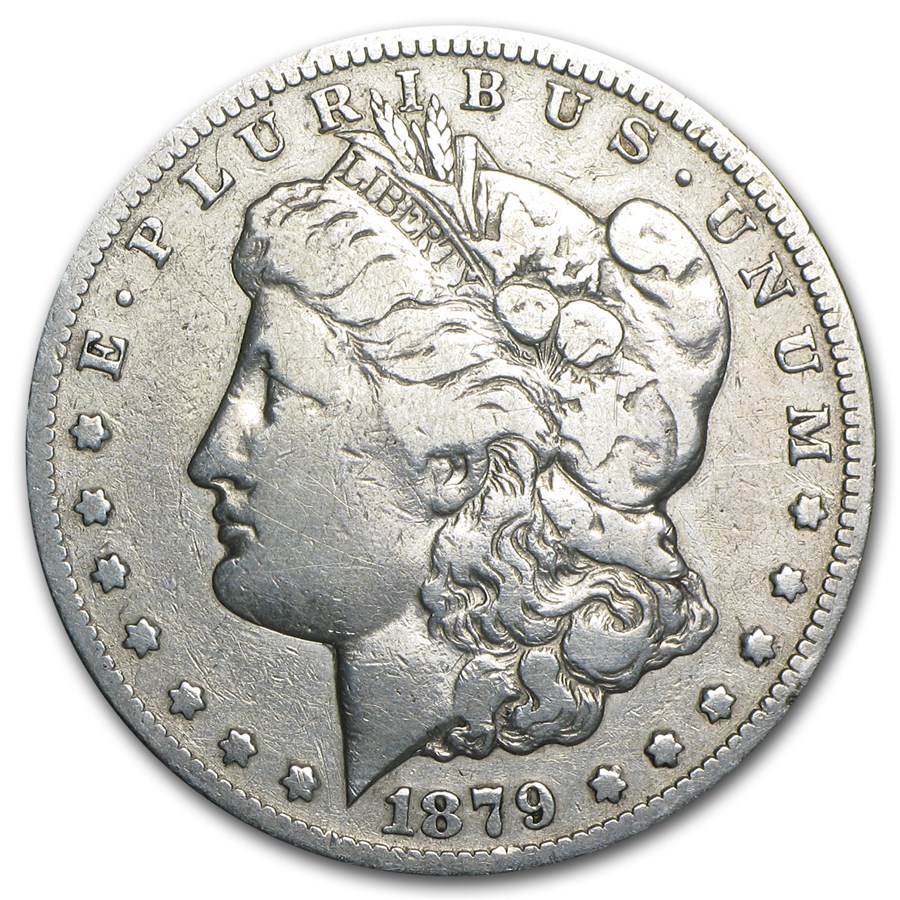1879-CC Morgan Dollar Clear CC VF Details (Cleaned)