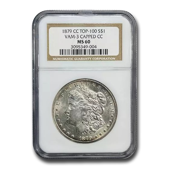 1879-CC Morgan Dollar MS-60 NGC (VAM-3 Capped CC) 1879-CC Morgan Dollar MS-60 NGC (VAM-3 Capped CC)