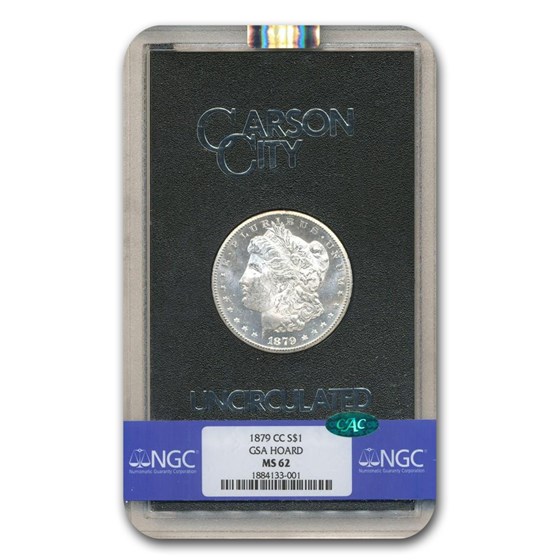 1879-CC Morgan Dollar MS-62 NGC CAC (GSA) 1879-CC Morgan Dollar MS-62 NGC CAC (GSA)