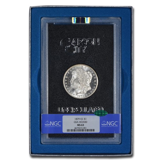 1879-CC Morgan Dollar MS-63 NGC CAC (GSA) 1879-CC Morgan Dollar MS-63 NGC CAC (GSA)