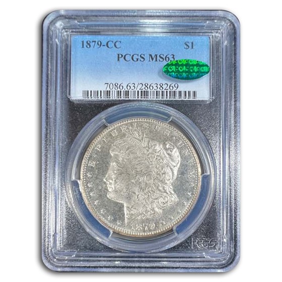 1879-CC Morgan Dollar MS-63 PCGS CAC 1879-CC Morgan Dollar MS-63 PCGS CAC