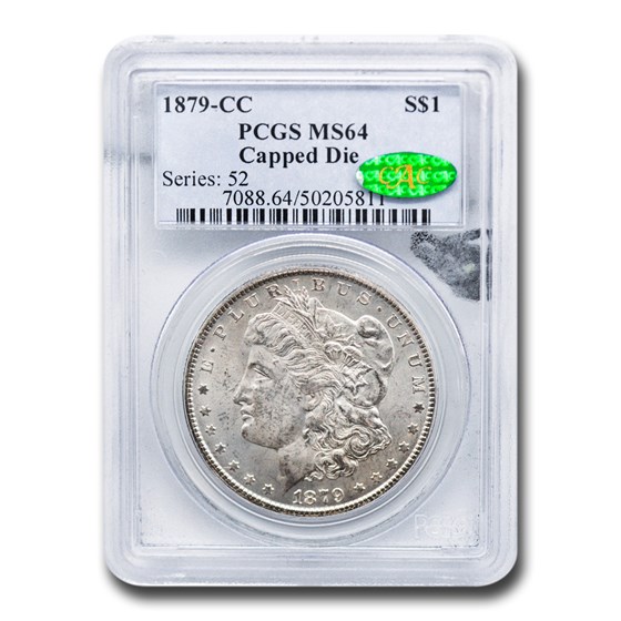 1879-CC Morgan Dollar MS-64 PCGS CAC (Capped CC) 1879-CC Morgan Dollar MS-64 PCGS CAC (Capped CC)