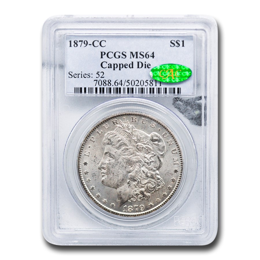1879-CC Morgan Dollar MS-64 PCGS CAC (Capped CC)