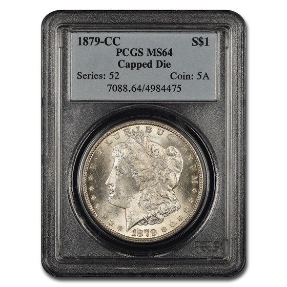 1879-CC Morgan Dollar MS-64 PCGS (Capped Die) 1879-CC Morgan Dollar MS-64 PCGS (Capped Die)