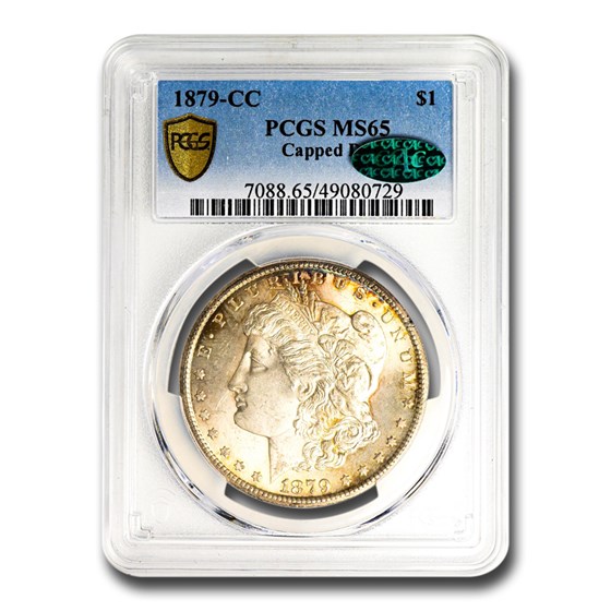 1879-CC Morgan Dollar MS-65 PCGS CAC (Capped Die) 1879-CC Morgan Dollar MS-65 PCGS CAC (Capped Die)