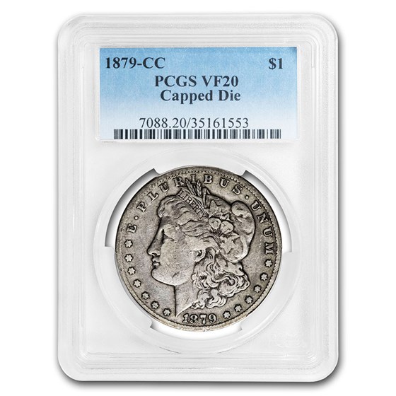 1879-CC Morgan Dollar VF-20 PCGS (Capped CC) 1879-CC Morgan Dollar VF-20 PCGS (Capped CC)