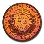 1879 Goloid Metric Pattern Dollar PR-65 PCGS ( J-1623, Red)