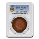 1879 Goloid Metric Pattern Dollar PR-65 PCGS ( J-1623, Red)