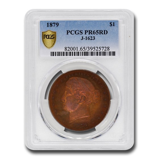1879 Goloid Metric Pattern Dollar PR-65 PCGS ( J-1623, Red)