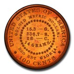 1879 Goloid Metric Pattern Dollar PR-66 PCGS (Red J-1632)