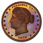1879 Goloid Metric Pattern Dollar PR-67 PCGS ( J-1623, Red/Brown)