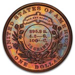1879 Goloid Metric Pattern Dollar PR-67 PCGS ( J-1623, Red/Brown)
