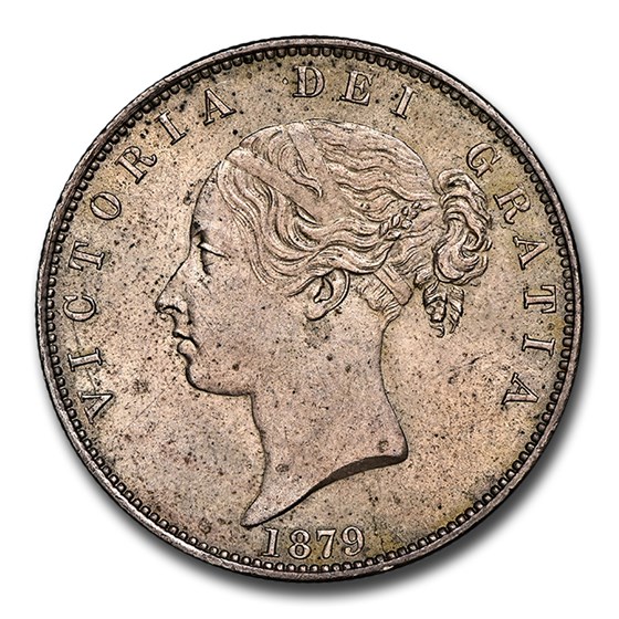 1879 Great Britain Silver Half Crown Victoria MS-63 NGC 1879 Great Britain Silver Half Crown Victoria MS-63 NGC