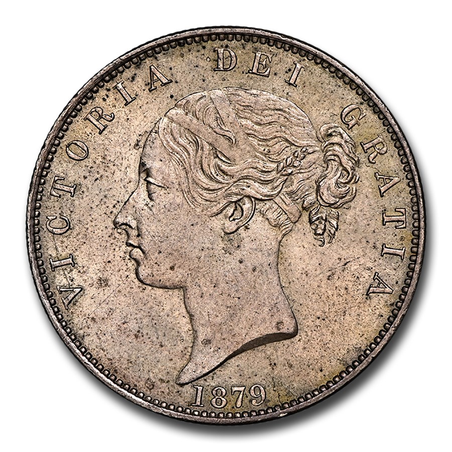 1879 Great Britain Silver Half Crown Victoria MS-63 NGC