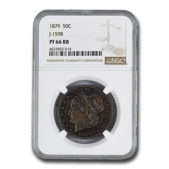1879 Half Dollar Pattern PF-66 NGC (Judd-1598, Red/Brown) 1879 Half Dollar Pattern PF-66 NGC (Judd-1598, Red/Brown)