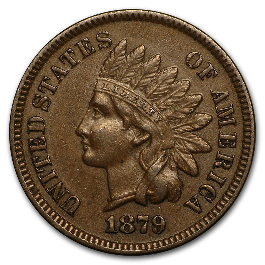1879 Indian Head Cent AU