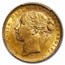 1879-M Australia Gold Sovereign Young Victoria MS-61 PCGS