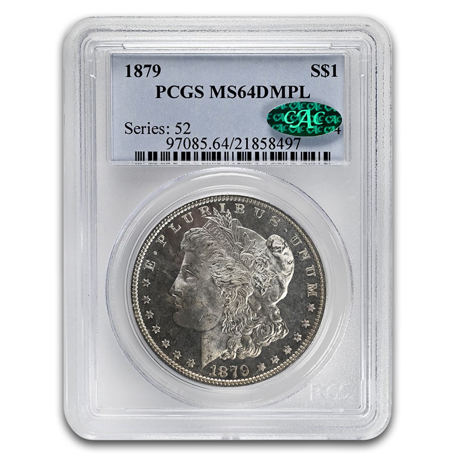 1879 Morgan Dollar DMPL MS-64 PCGS CAC