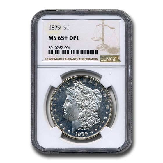 1879 Morgan Dollar DPL MS-65+ NGC