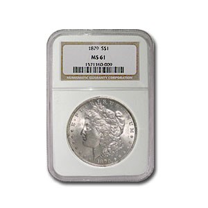 1879 Morgan Dollar MS-61 NGC 1879 Morgan Dollar MS-61 NGC