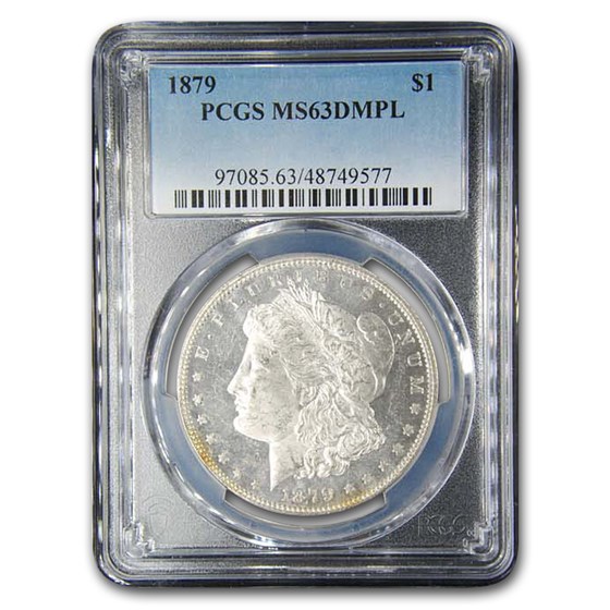 1879 Morgan Dollar MS-63 PCGS (DMPL) 1879 Morgan Dollar MS-63 PCGS (DMPL)